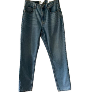 NWT Everlane Curvy Cheeky Sky Blue High Rise Straight Jean Size 28